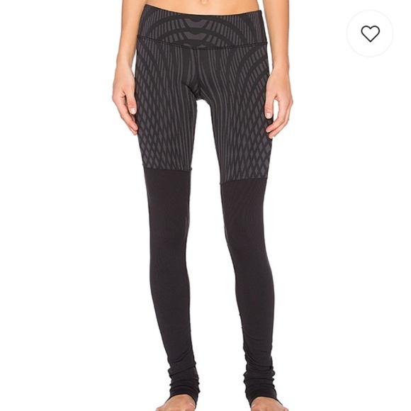 ALO Yoga Pants - Alo Yoga Sz S Goddess Ribbed Leggings Black